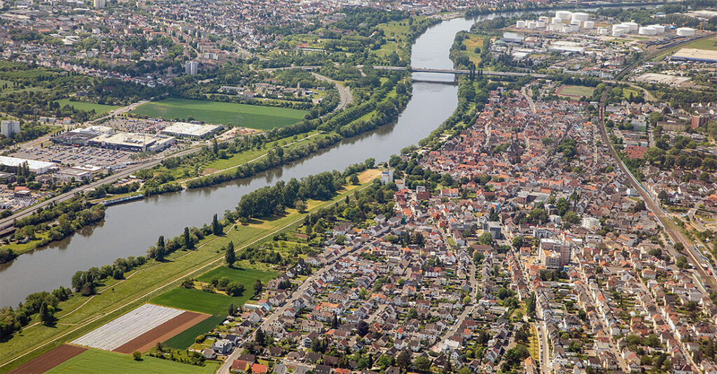 Luftaufnahme Raunheim am Main – Immobilien kaufen, verkaufen & vermieten mit Main Zentrum Immobilien
