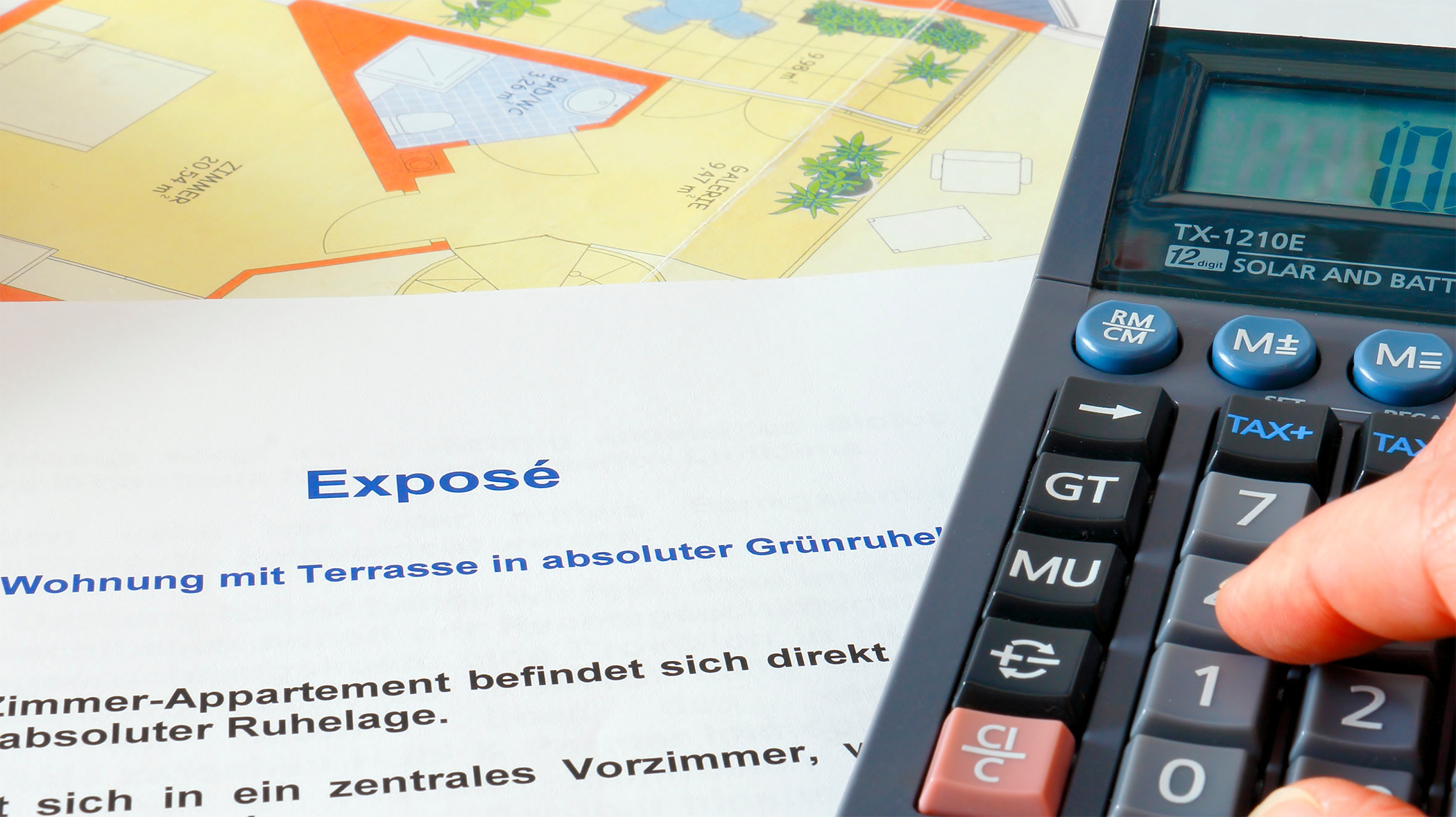 Immobilien-Exposé mit Grundriss und Kalkulation – Wertermittlung & Verkauf mit Main Zentrum Immobilien